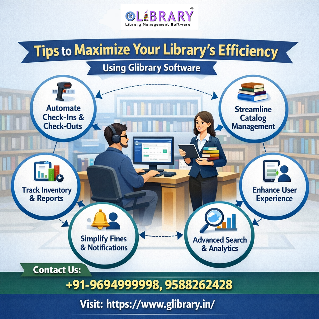 Tips to Maximize Your Library’s Efficiency Using Glibrary Library Management Software